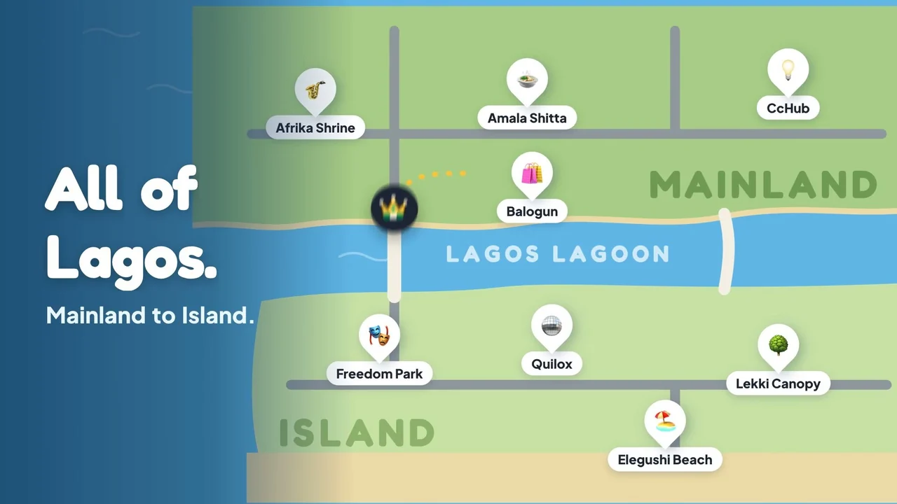 Lagos Life Map and Locations You Can Visit